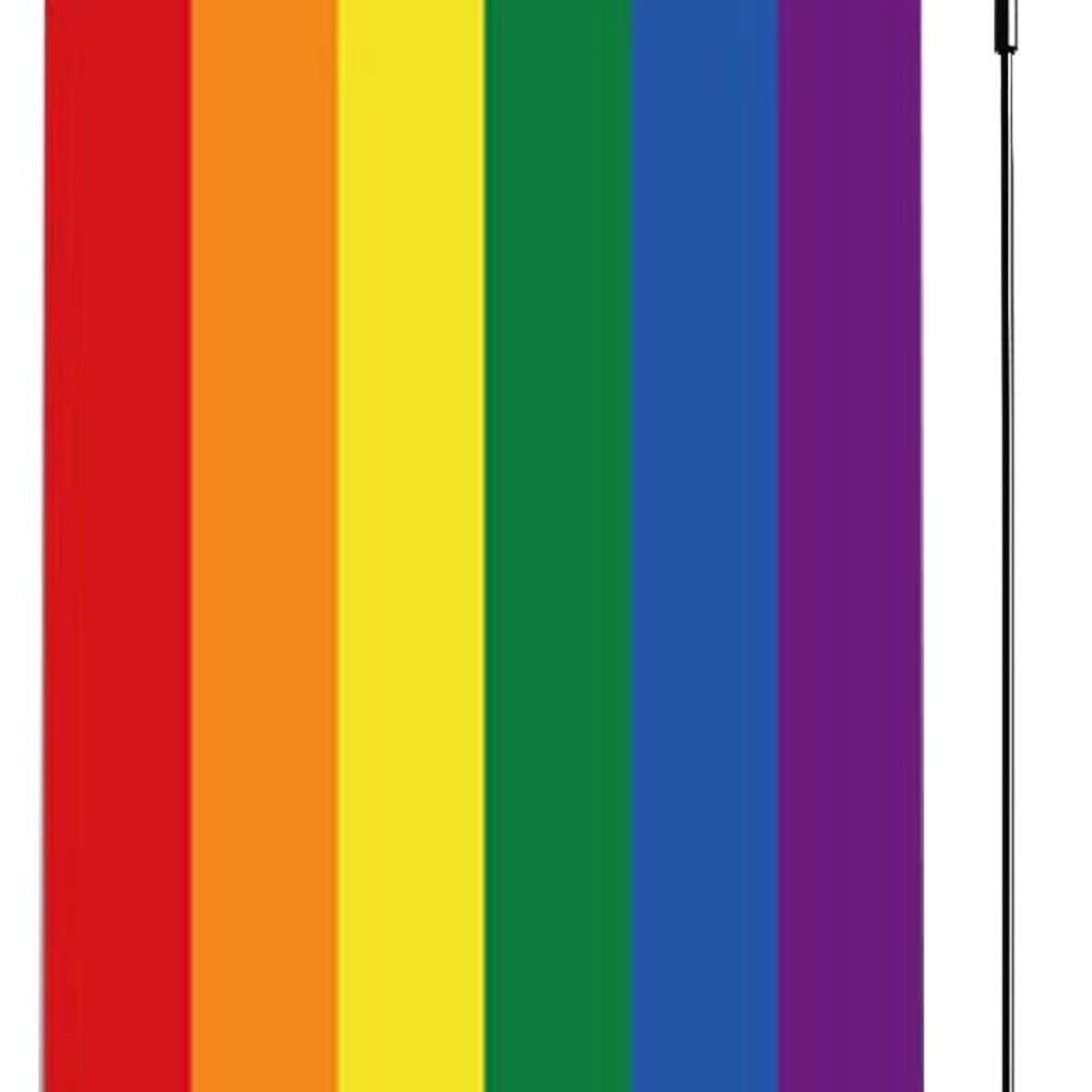 LGBT Yard Small Flag 12.5x18 Inch Double Sided